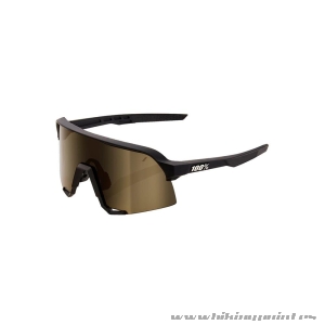 Gafas 100% S3 Soft Tact Black Soft Gold Lens    